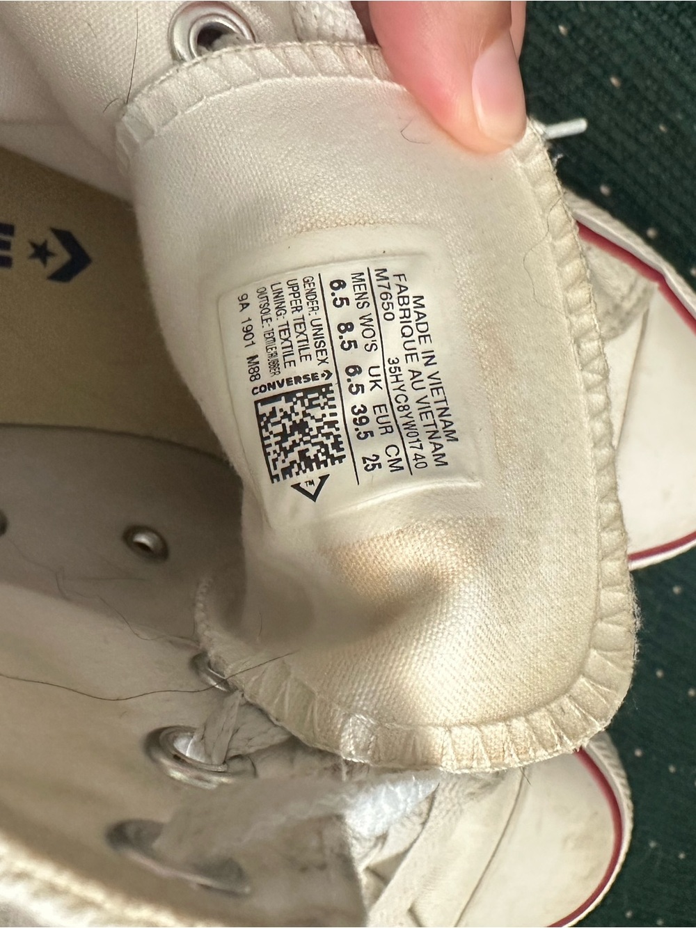 Converse White Chuck Taylor All Star High Top Sneakers - Picture 5 of 5
